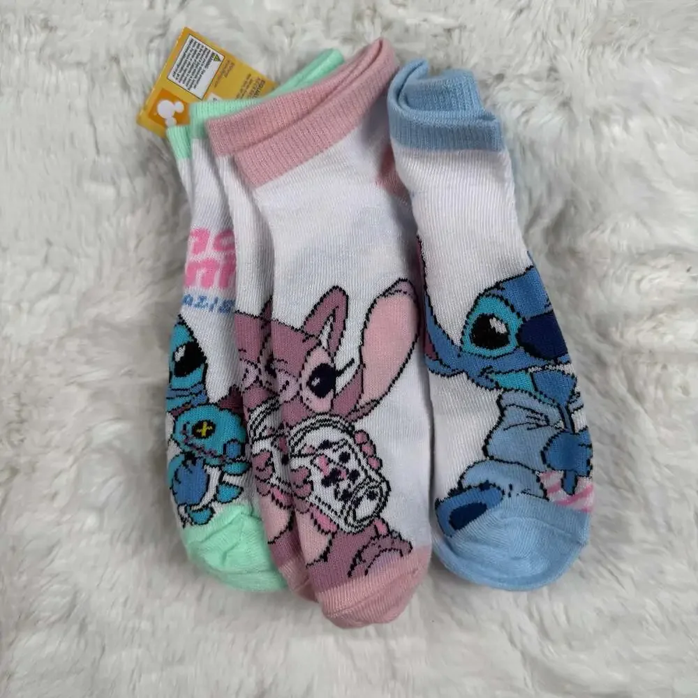 Disney Lilo & Stitch & Angel No-Show Socks 5-Pack